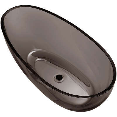 观博GABO 透明树脂浴缸独立式酒店民宿彩色浴盆成人浴缸12色T8608