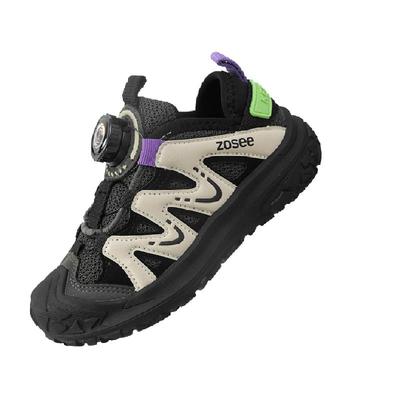 左西男童旋转纽扣运动机能鞋鞋子