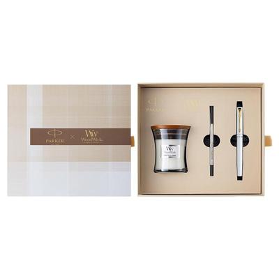 派克联名woodwick香薰蜡烛笔礼盒