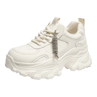 红蜻蜓老爹鞋2026春季新款女鞋厚底系带时尚休闲鞋小个子增高鞋女