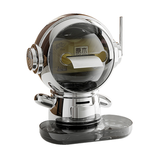 轻奢卡通宇航员弹簧纸巾盒宿舍客厅茶几高级感桌面抽纸盒收纳盒