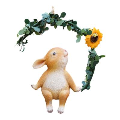 花园装饰创意兔子挂件