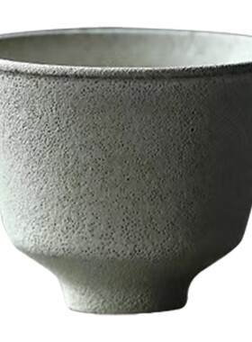 色釉粗陶复古品茗杯景德镇纯手工