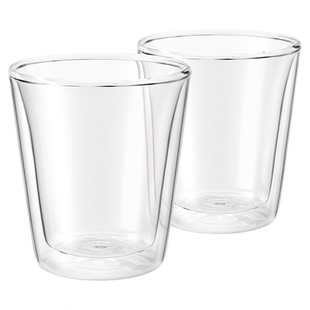 Breville 铂富双层隔热玻璃咖啡杯组 含2个200ml高硼硅玻璃咖啡杯