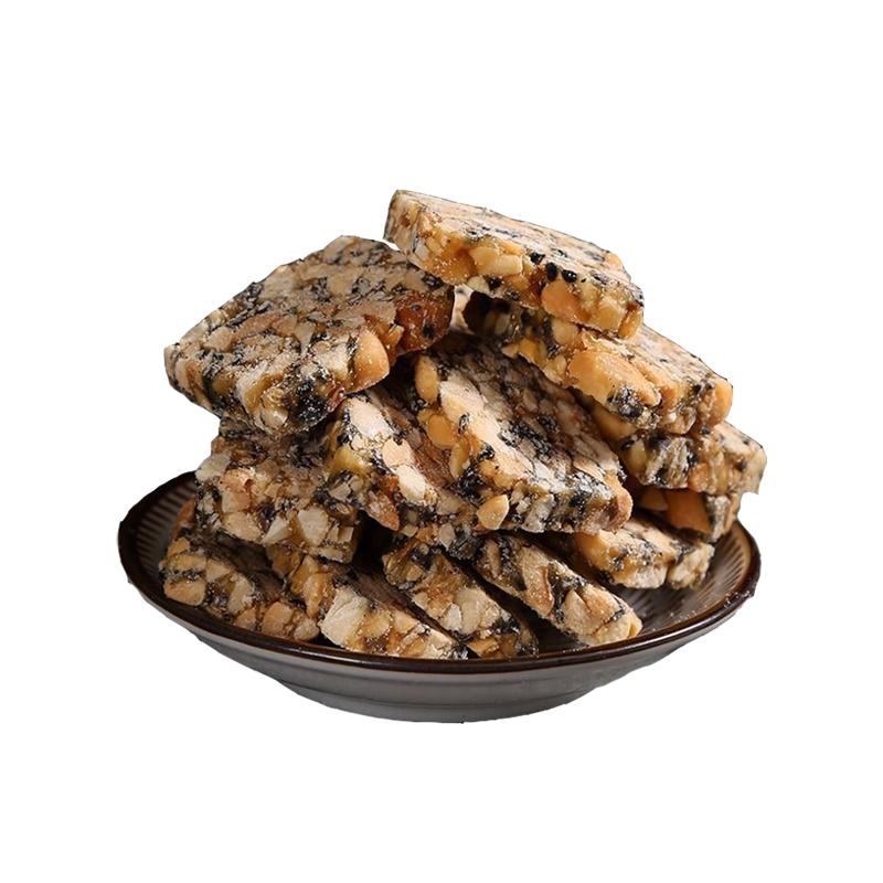 安徽純手工花生糖黑芝麻片酥糖老式小零食懷舊黃山特產(chǎn)原味