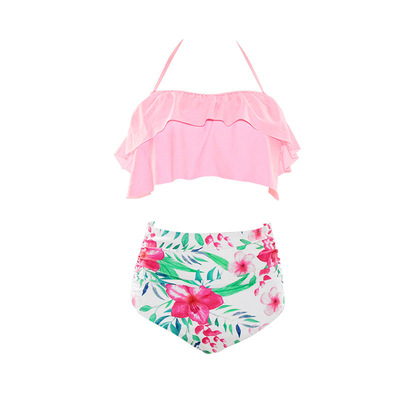 ROXY breezeholiday比基尼欧美性感高腰INS分体泳衣数码BIKINI