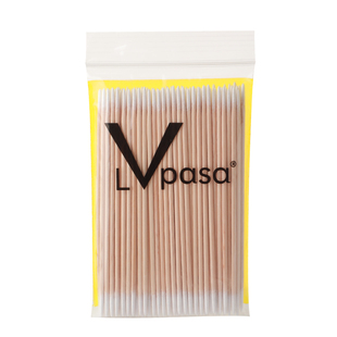 尖头棉签双头尖嘴极细小木棒美容化妆用眼线牙签棉棒修眉纹绣专用