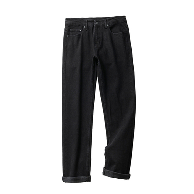 高端水洗弹力透气德绒保暖牛仔裤