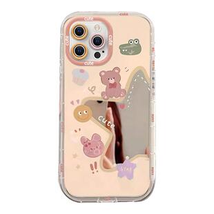 适用苹果15手机壳新款14promax高级感ip13星星镜面12硅胶防摔11小众iphonexr女8Plus带镜子7手链透明6保护套