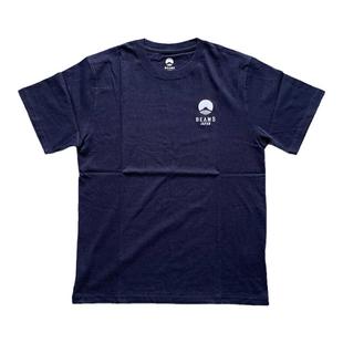 日单beams effect富士山刺绣潮牌圆领纯棉短宽松重磅男女同款t恤