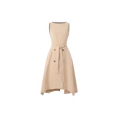 Moschino Jeans 26早春 女士修身剪裁系带无袖连衣裙