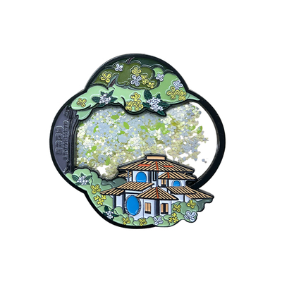 中国美术学院文创杭州满觉陇桂花流沙城市冰箱贴纪念品礼物礼品