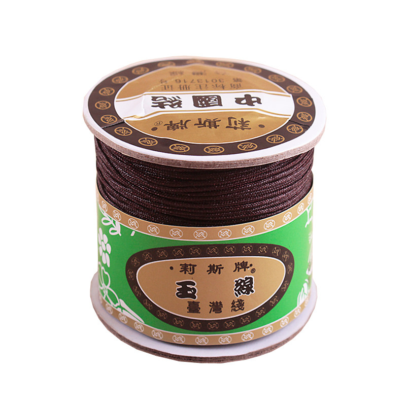 台湾莉斯牌小卷A线1.0mm玉线diy串珠常用编手链挂绳红色珠宝线材