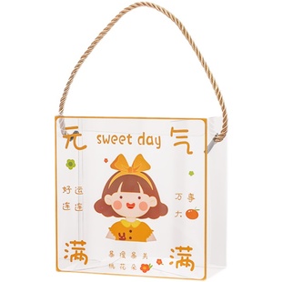 雪花酥包装盒透明太妃糖手提圣诞糖果糯米船烘焙新年饼干包装盒子