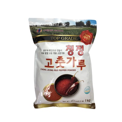 CHENG JEONG韩国红辣椒粉幼调味用1KG家用装酱类调料调味品蘸料版