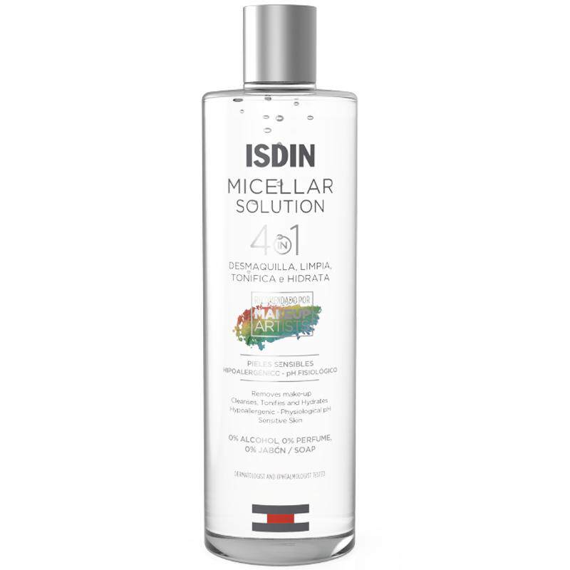 isdin-怡思丁卸妆水女深层清洁毛孔眼唇脸三合一敏感专用温和洁肤