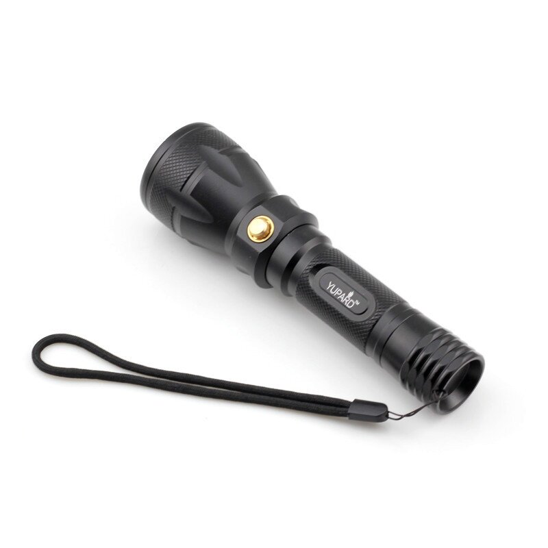 L2LED补光黄光防水水下电池充电器强光充电手电筒潜水远射T6