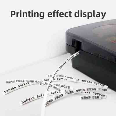 原装硕方线号机套管通用型PVC号码管亮面梅花内齿线标编码管白色