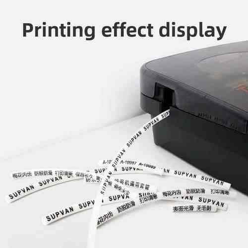原装硕方线号机套管通用型PVC号码管亮面梅花内齿线标编码管白色