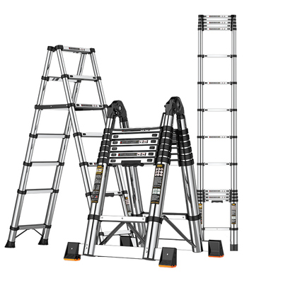 正优多功能伸缩梯加厚不锈钢