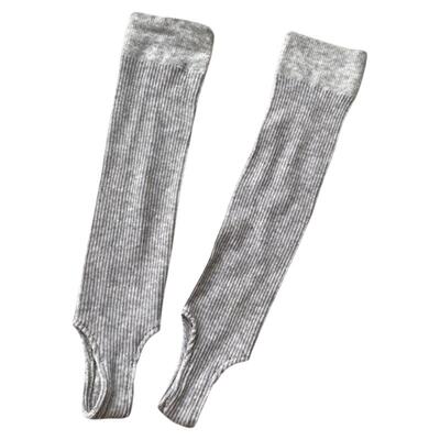 透气女竖条纹踩脚Miu系半截袜套