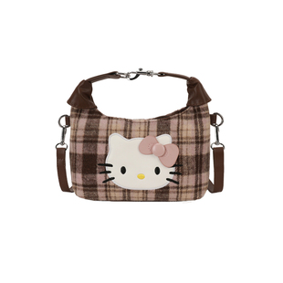 小众复古可爱手提包包女式2025新款秋冬单肩包休闲百搭斜挎饺子包