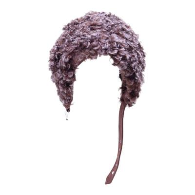 街头酷飒辣妹风包头帽毛茸茸帽子