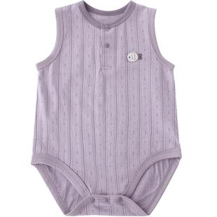 竹纤维+洋甘菊·婴儿连体衣夏季无袖背心哈衣薄款衣服宝宝包屁衣