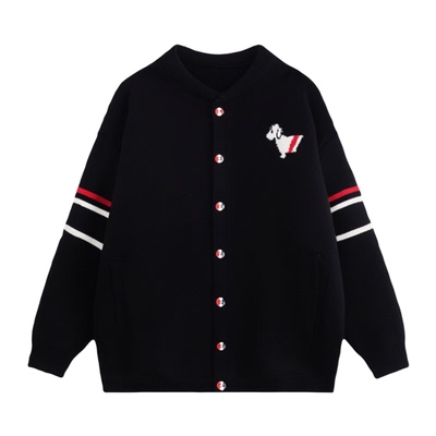 开衫毛衣男生秋冬季新款青少年大学生加厚保暖休闲针织外套男装士