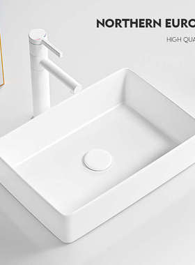 台上盆陶瓷小尺寸阳台方形洗手盆圆形洗脸盆家用艺术盆卫生间单盆