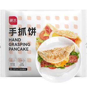 展艺原味黄油手抓饼生皮家用儿早餐添加正宗半成品无旗舰店童正品