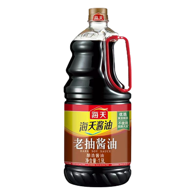 10月新货海天生抽老抽酱油500ml炒菜火锅蘸食调味品酿造家用老抽