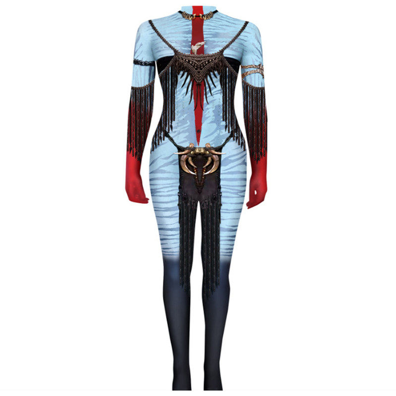 阿凡达紧身连体COS服漫展演出