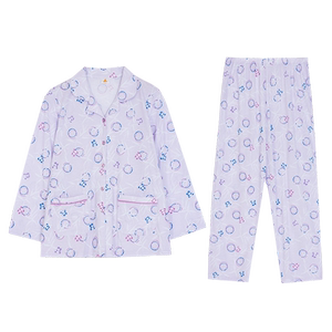 铜牛女纯棉印花家居服套装