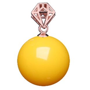 纯银扣S925银吊坠空托扣翡翠玉石蜜蜡绿松石水滴宝石银扣头项坠扣