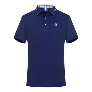 香港代购 MUNSINGWEAR/万星威高尔夫Polo衫男沉稳大气短袖T恤修身