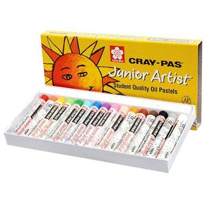 官方旗舰店 sakura樱花升级版小太阳油画棒蜡笔XEP12色18色36色24色48色油画棒套装老师推荐儿童绘画