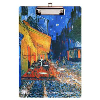 创意梵高油画夹板古风唯美书写