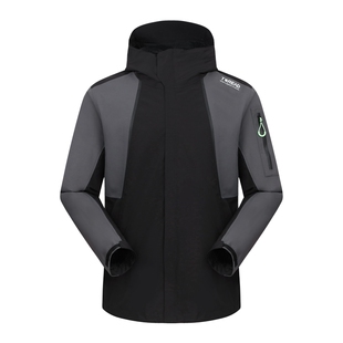 探路者冲锋衣男2026年新款单层夹克户外徒步登山防风防水外套女