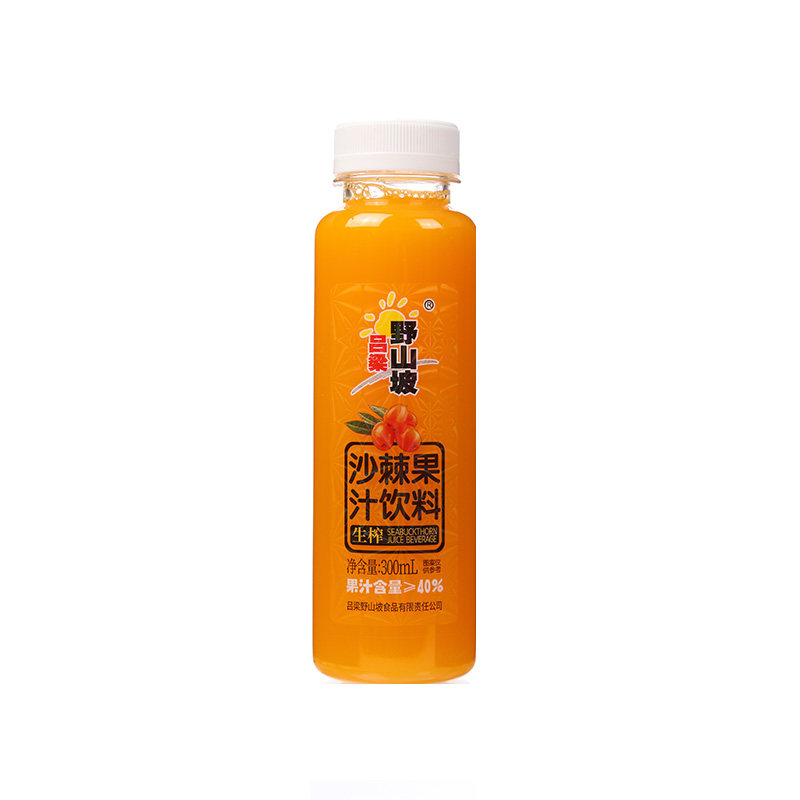 吕梁野山坡沙棘汁300ml*12瓶山西特产生榨野生沙棘果汁饮料礼盒装