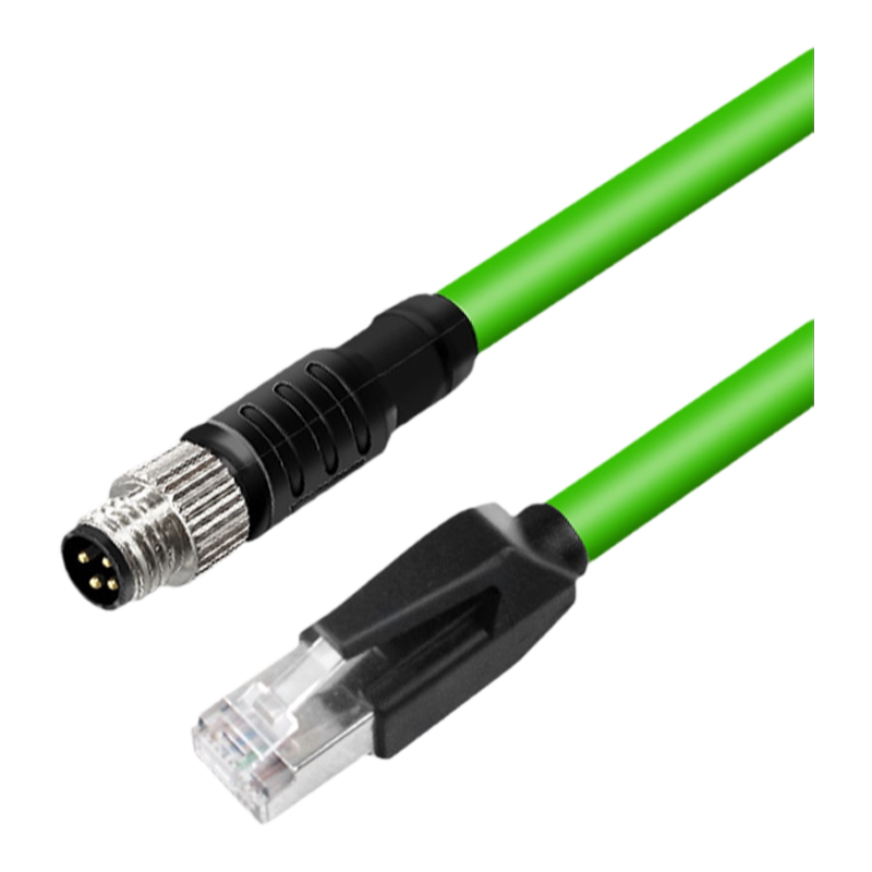 M8转RJ45连接器航空插头公头母头