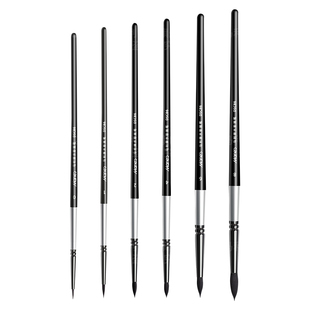 马利黑天鹅水彩画笔套装8号美术生专用数字油画毛笔尼龙颜料笔圆头排刷子专业6号绘画工具松鼠毛旅行笔勾线