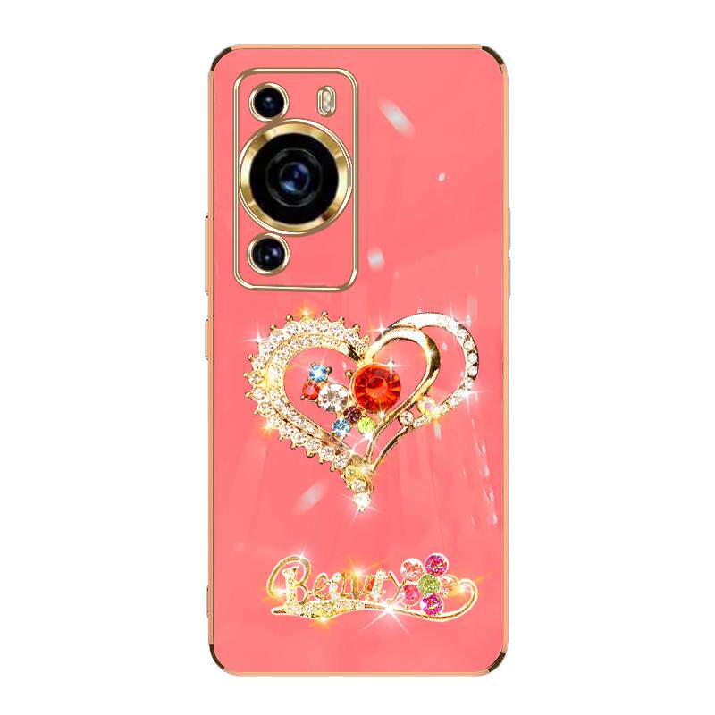 送手链华为P60手机壳网红高颜值新品超火女款电镀防摔Huawei抖音潮流镶钻超薄保护套P6o高档全包镜头LNA-AL00