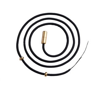 天珠横穿挂绳文玩绿松石蜜蜡纯银高档手工锁骨项链绳子男女挂脖绳