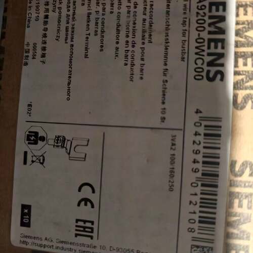 议 价3VA92000WC00控制线端子10pcs工业自动可 维修