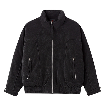 美式立领羽绒服夹克上衣外套