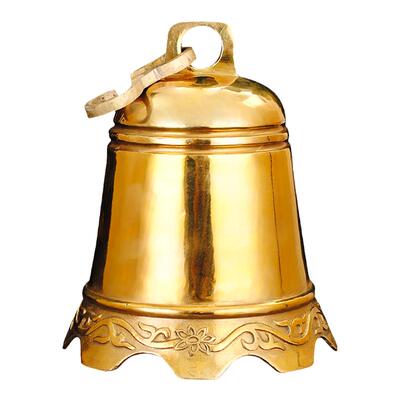 六字真言寺院凉亭挂件铜铃铛