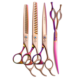玄鸟大师专业宠物美容剪刀套装直弯剪牙剪鱼骨剪店用修剃剪毛专用