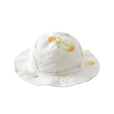 温巢婴儿帽子夏季薄款纱布渔夫帽