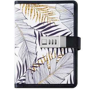 卡杰密码本带锁的日记本子b6记事本韩国创意简约手帐本成人女日式小清新少女心手账本笔记本子女生款可定制